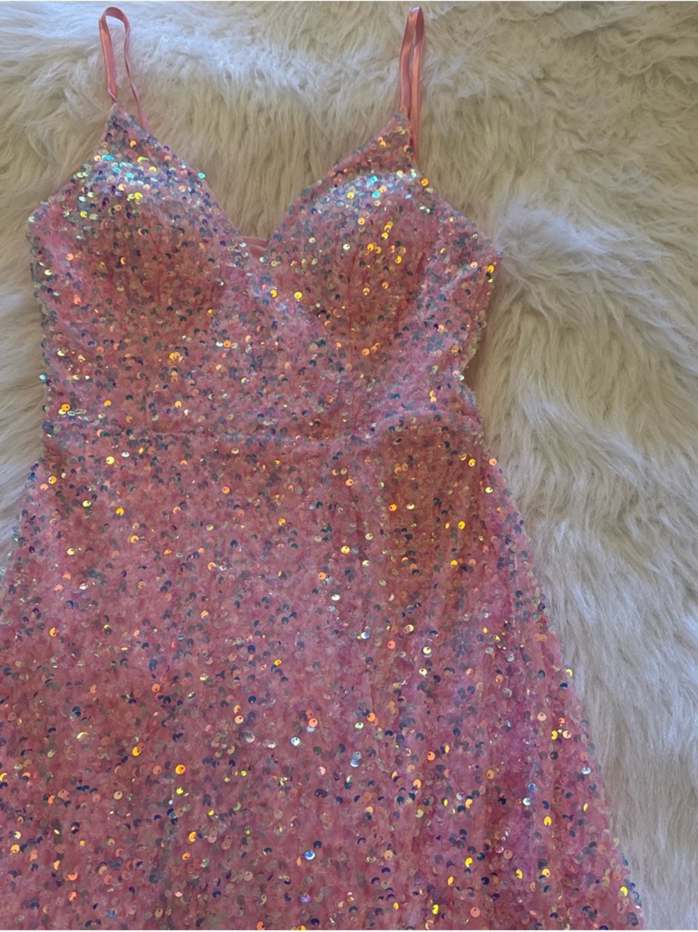 B. Smart Light Pink Girls Dress - Satin Finish